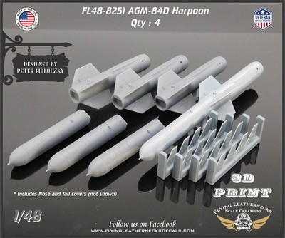 1/48 Flying Leathernecks FL48-8251 AGM-84D Harpoon
