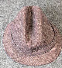 Vintage Stetson Kensington Fedora Hat Brown Tweed Men's L 7 1/4 - 7 3/8