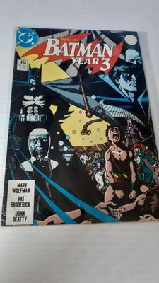 DC COMICS BATMAN YEAR 3 PART 1 #436 - 1989