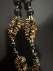 Black Onyx Beads With Tigers Eye Necklace — photo 4