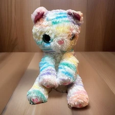 Moose SCRUFF-a-LUVS Cat Plush Pastel RAINBOW Animal Stripe 10” 0142
