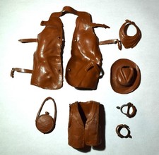 60's-70's Vintage Marx Johnny West Action Figure Accessories, Johnny West Lot 1