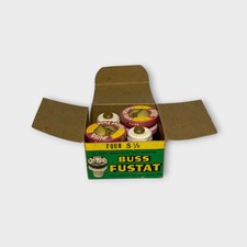 Bussmann S-1/2 0.5A Plug Fuses Type-S Dual Element (4-Pack) - Vintage/NOS