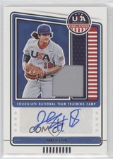 2023 USA Baseball Stars & Stripes Materials Jake Gelof (Blue Ink) Auto tj1