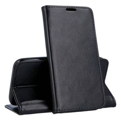 Book Case SMART MAGNET GLATT Etui Schutz Tasche Cover Buch Hülle ver Handy