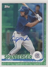 2019 Topps Pro Debut Green Auto 15/99 Chad Spanberger #153 Auto 1p5