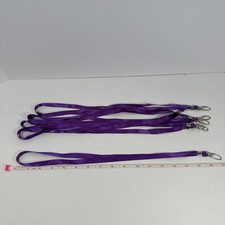 7 Pcs Lanyards Purple Lanyard for Id Badges Nylon Lanyard Bulk Clip Swivel Hook