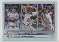 2022 Series 1 League Leaders Rainbow Foil Bryce Harper Juan Soto Trea Turner 1p1