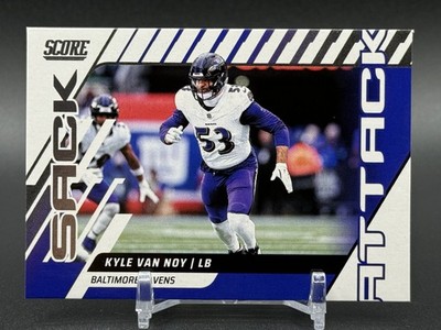 2025 Panini Score Sack Attack KYLE VAN NOY #2 Ravens