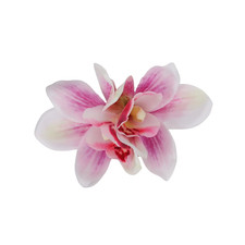 Flower Hair Clips for Women, Pink Orchid Flower Hairpins, Hawaiian Hair Accessor