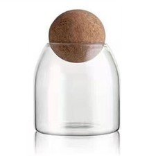 Klarglasflaschen, Frischhaltedosen Aus Glas mit Luftdichtem Rundkorken, Für6249