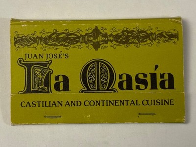 Juan Jose s La Masia Restaurant Full Matchbook Hollywood CA Castilian 40 Strike