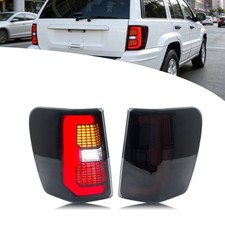Led Tail Lights For Jeep Grand Cherokee 1999-2004 Black Rear Lamps Assembly