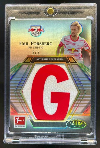 2021 Topps Tier One Bundesliga Emil Forsberg Prodigious Patches #5/5 Leipzig