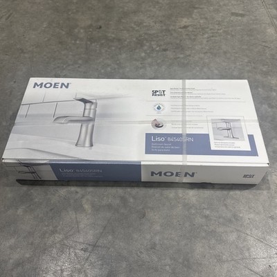 MOEN Liso Single Handle Bathroom Faucet Spot Resist Brushed Nickel