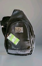 badgley mischka sling crossbody unisex New With Tags Vegan Leather MSRP 79.00