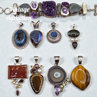 Sterling Silver Mixed Jewelry Lot Pendant Bracelet Whitney Kelly Arya 925 231.8