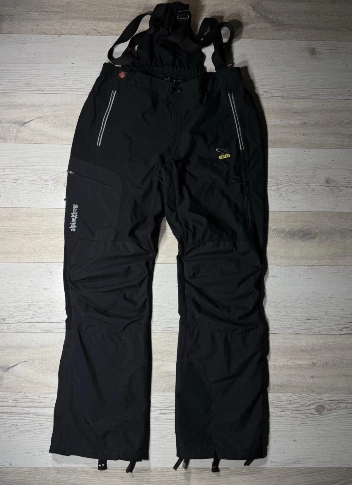 Salewa Windstopper AlpineXtrem Ski Pants Bib Overalls Men’s XXL Black outdoor