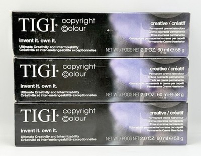 TIGI Copyright Colour Creative Permanent Hair Color 6/1 Dark Blue Blonde 3 Pack
