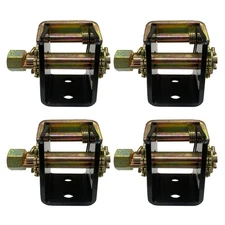 4 Pack Left 2" Tow Dolly Lashing Winch Truck Rack Ratchet Tie Down Strap Binder