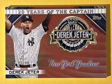 2020 Topps Update Derek Jeter 20 Years Of The Captain CommemorativePatch #7/10.