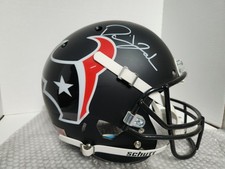 David Johnson Signed Texans Schutt Authentic black NFL Helmet 