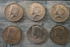 Lot Of 6 - 1965 1966 1967 Kennedy Half Dollars- (1) 1965 (1) 1966 (4) 1967