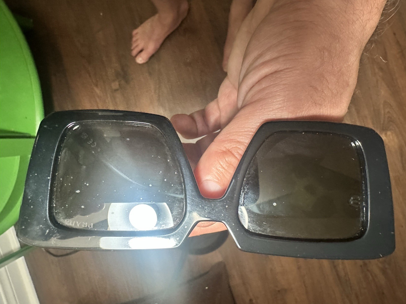 PRADA Oversized Square Tortoise Shell Sunglasses … - image 9