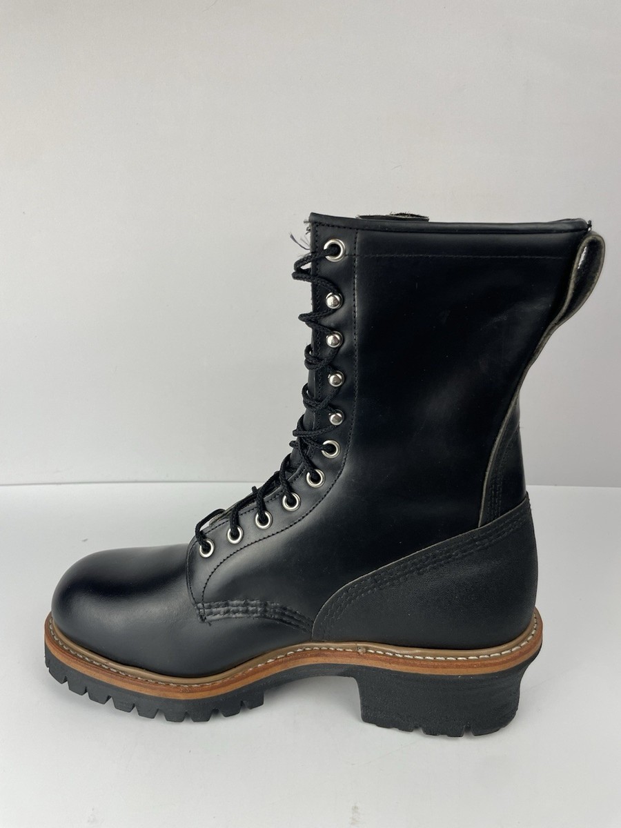 RED WING 2218 Steel Toe Black Logger Boots / Work Boots  display picture 2