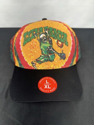 Grateful Dead Lithuania Basketball Hat L/XL Fitted Unisex Tie Dye Liquid Blue