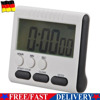 2Pcs Magnetic Large LCD Digital Kitchen Timer Alarm Count Up Down Clock