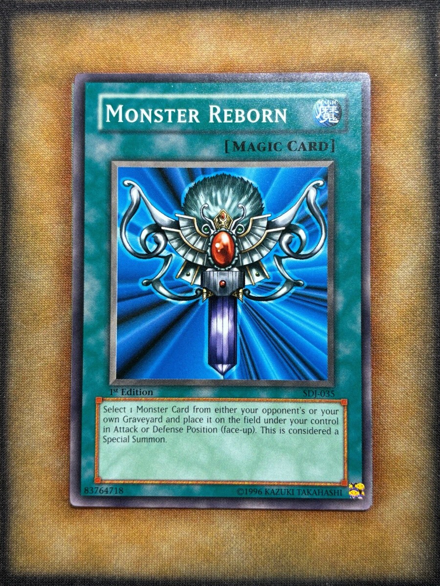 Yugioh Monster Reborn SDJ-035 Common 1st Ed NM | eBay