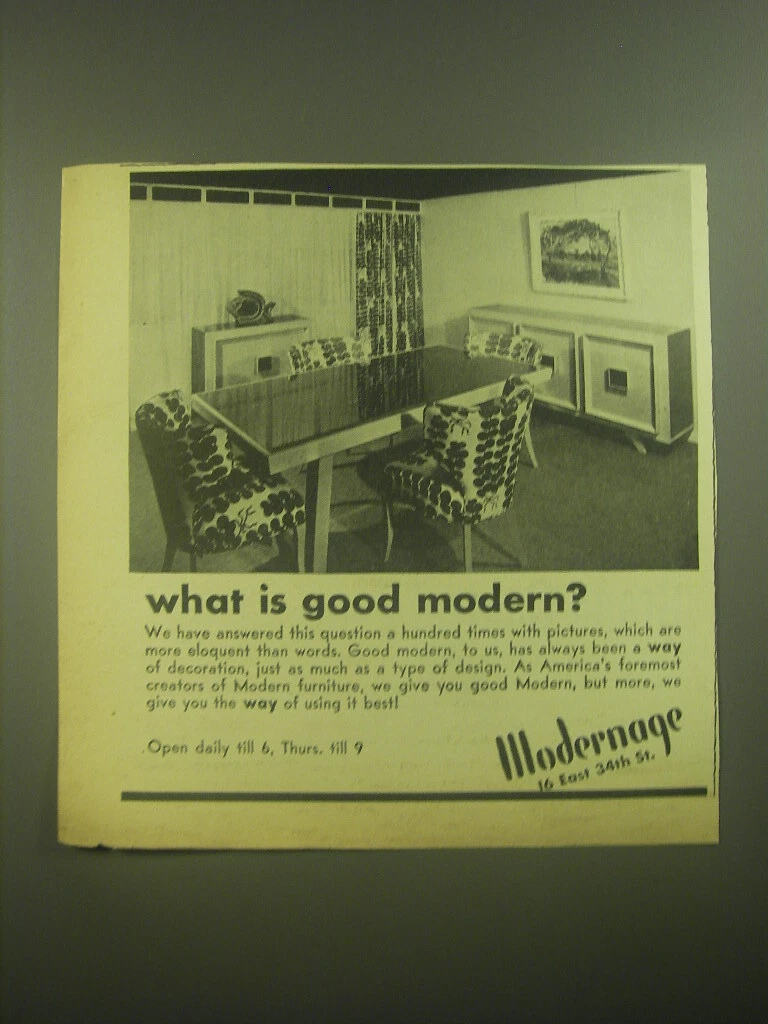 Modern on sale age furniture