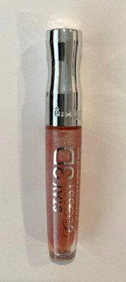 BUY 1, GET 1 AT 20% OFF (add 2) Rimmel Stay Glossy 3D Lip Gloss, 113 (UNSEALED)