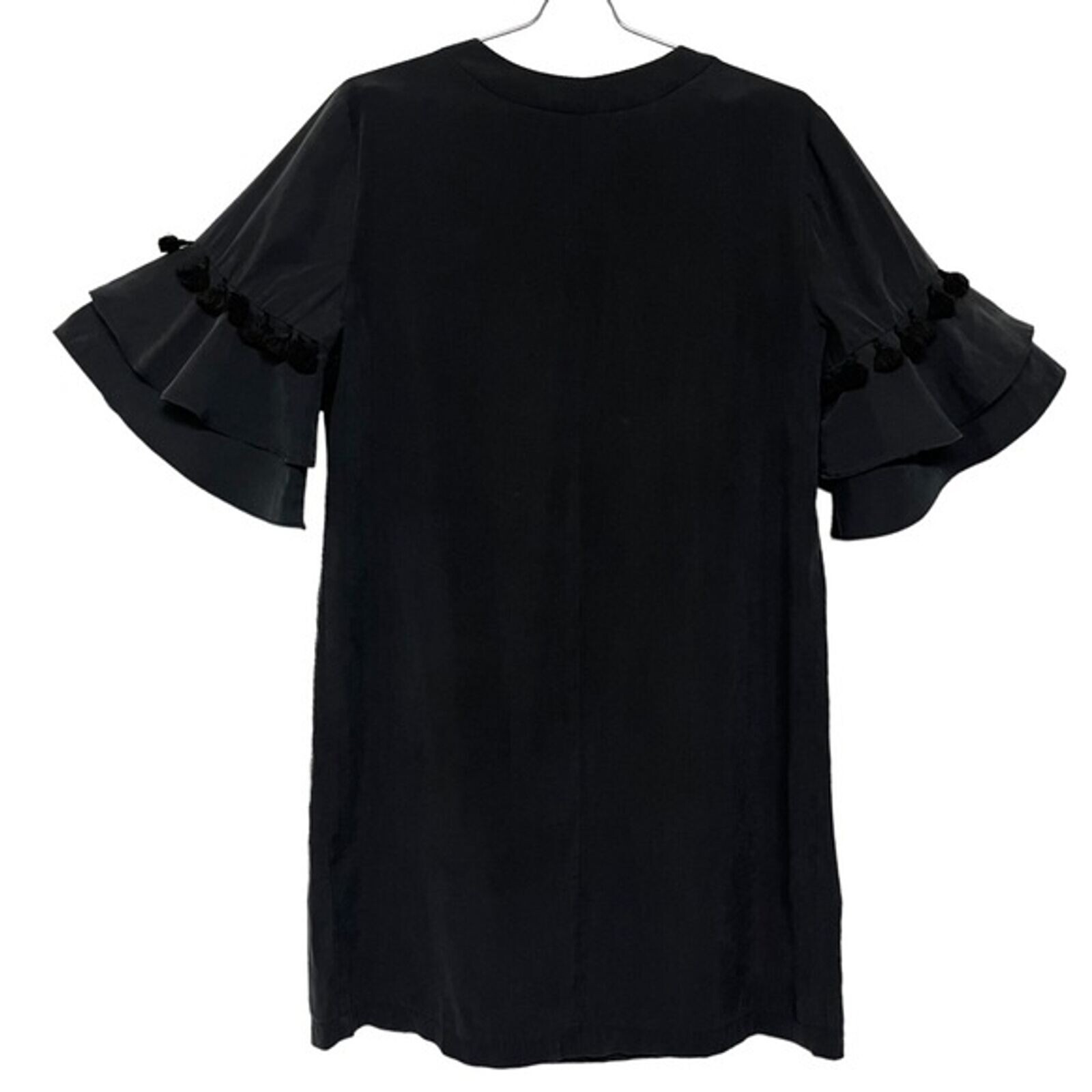 BCBGeneration black tassel ruffle mini tunic dres… - image 2