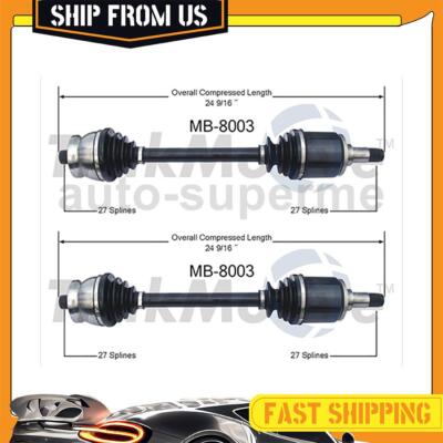 Rear CV Axle Half Shaft Joints 2PCS For Mercedes-Benz 450SEL 1975-1980