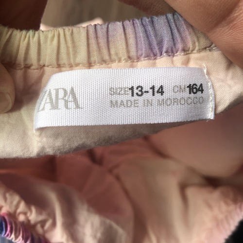 Zara Kids Skirt Size 13/14 Pink Purple Tie Dye Balloon Party Vacation Beach - Picture 6 of 6