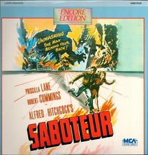 Alfred Hitchcock Saboteur: Encore Edition 1942 Laserdisc