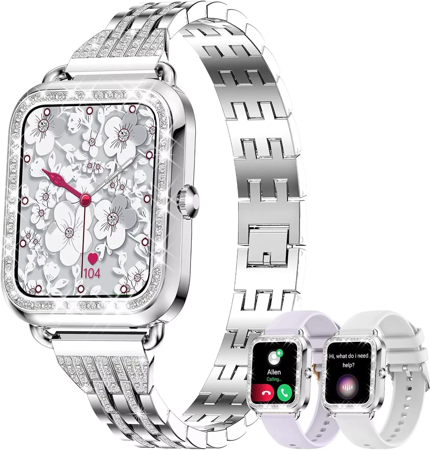 Smart Watch Women with Phone Function Wristwatch Watch for iPhone Samsung Huawei