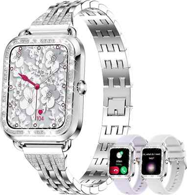 Smartwatch Damen mit Telefonfunktion Armbanduhr Watch für iPhone Samsung Huawei