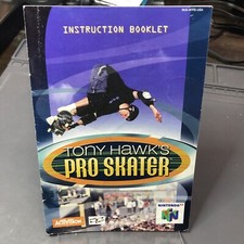 Tony Hawk's Pro Skater Nintendo 64 N64 Instruction Manual Booklet ONLY R1