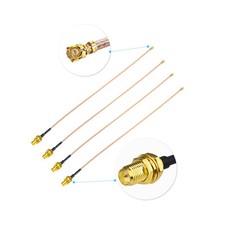 4x U.FL Mini PCI to RP-SMA Female WiFi Coax RG178 4" For Hubsan;flying drones