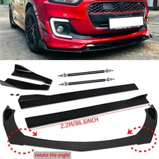 Front Bumper Spoiler Body Kit Side Skirt/Rear Lip Universal For Suzuki Swift RS