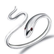 Women Men 925 Sterling Silver Plated  Adjustable Wedding Engagement Rings Gift 