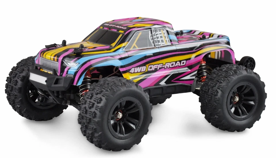 Hyper Go Monster Truck Brushless 45km/h Lipo2S 1050mha RTR 4WD 1/16 RC Amewi MJX - Immagine 2 di 4