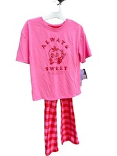 Art Class Girls Pink pajama set Sz XL 14