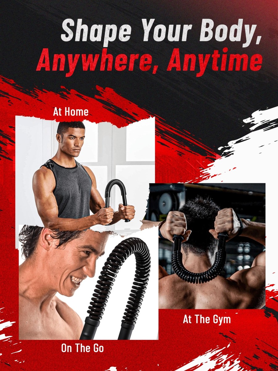 Power Twister Flex Bar - Barre De Musculation Haut Du Corps - Équipement Gym