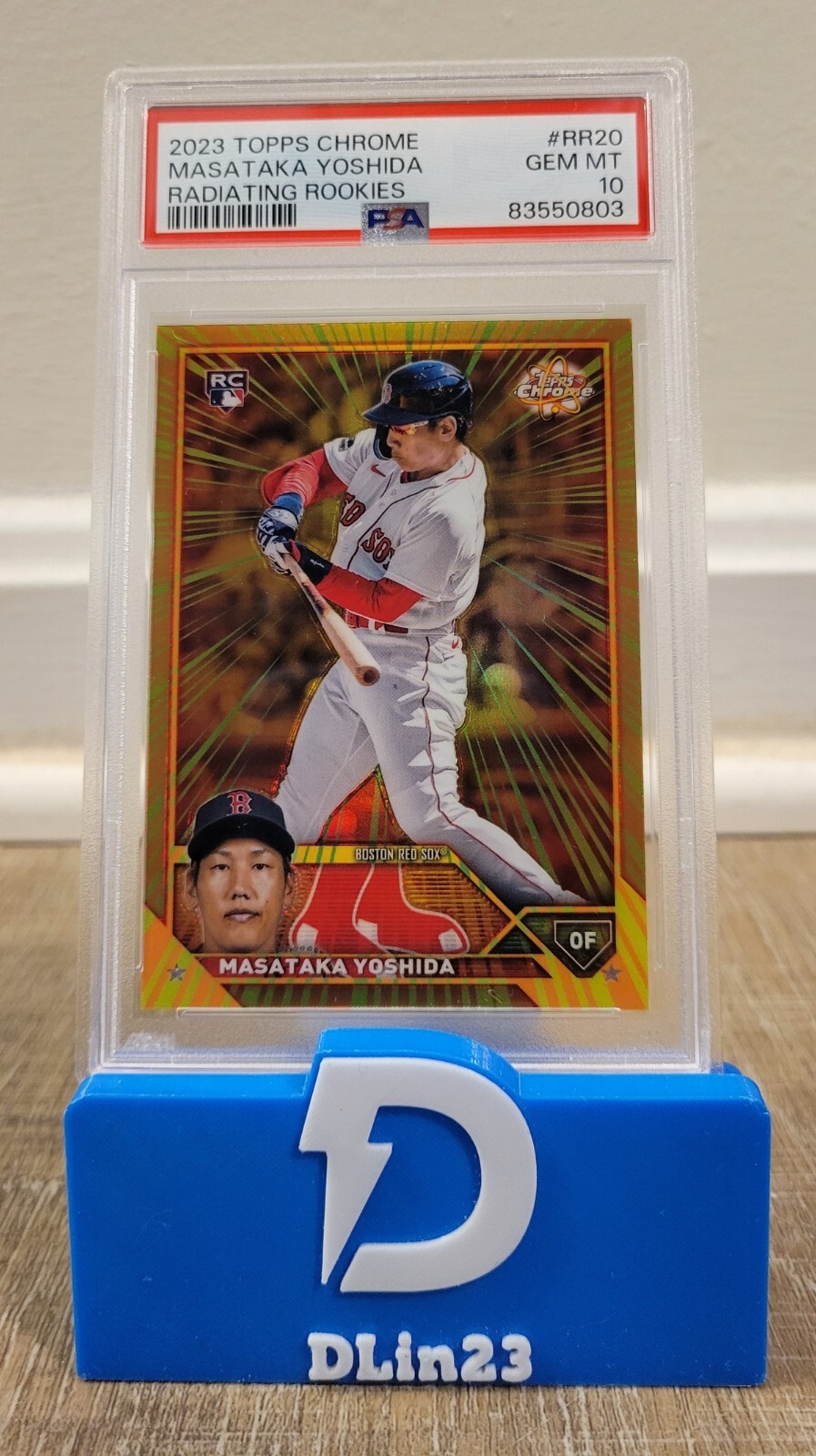 2023 TOPPS CHROME MASATAKA YOSHIDA RADIATING ROOKIES RC SP #RR-20 PSA 10