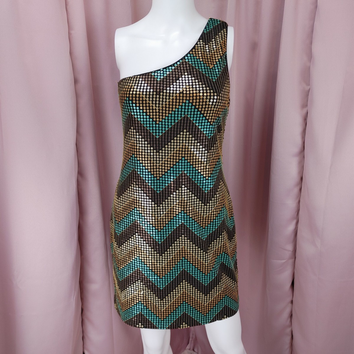 Frederick's Women's Chevron Sequin One Shoulder Sheath Bodycon Dress Large | eBay Frederick's Women's Chevron Sequin One Shoulder Sheath Bodycon Dress Large | eBay