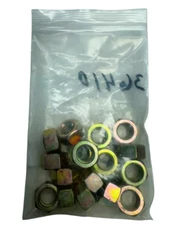 (Pack of 17) 36410 Yellow Zinc Hex Nut 1/2-13 **Free Shipping**